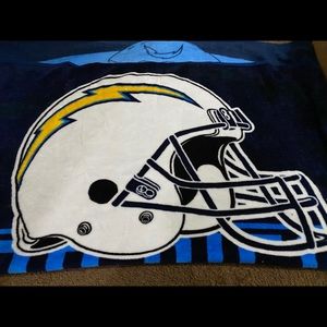 San Diego chargers blanket